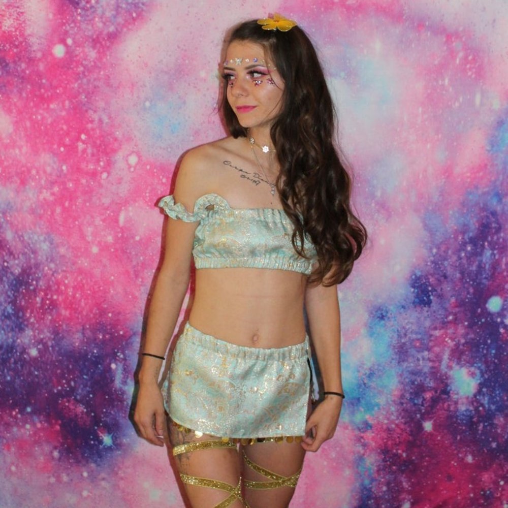 Seafoam Rave & Festival Outfit